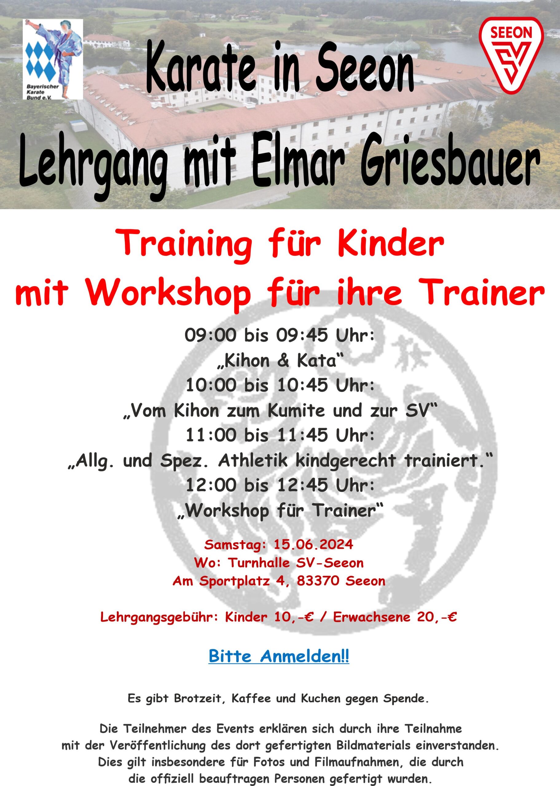Karate-Workshop für Kinder mit Elmar Griesbauer